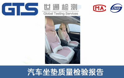 汽車坐墊質(zhì)量檢驗報告